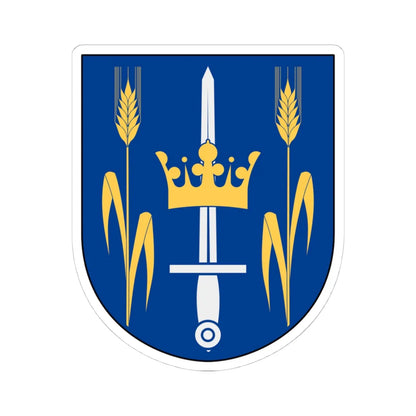 Dimbo vapen (Sweden) (Coat of Arms) STICKER Vinyl Kiss-Cut Decal 4 Inch White - The Sticker Space