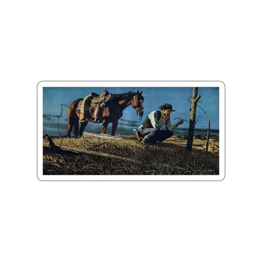 Dinamite Aten and His Big Boom, True magazine, May 1955_1 (Magazine Illustration) STICKER Vinyl Die-Cut Decal White Die-Cut 2 Inch - The Sticker Space