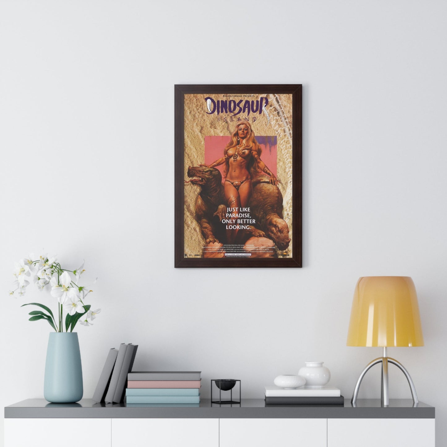 DINOSAUR ISLAND 1994 - Framed Movie Poster-The Sticker Space