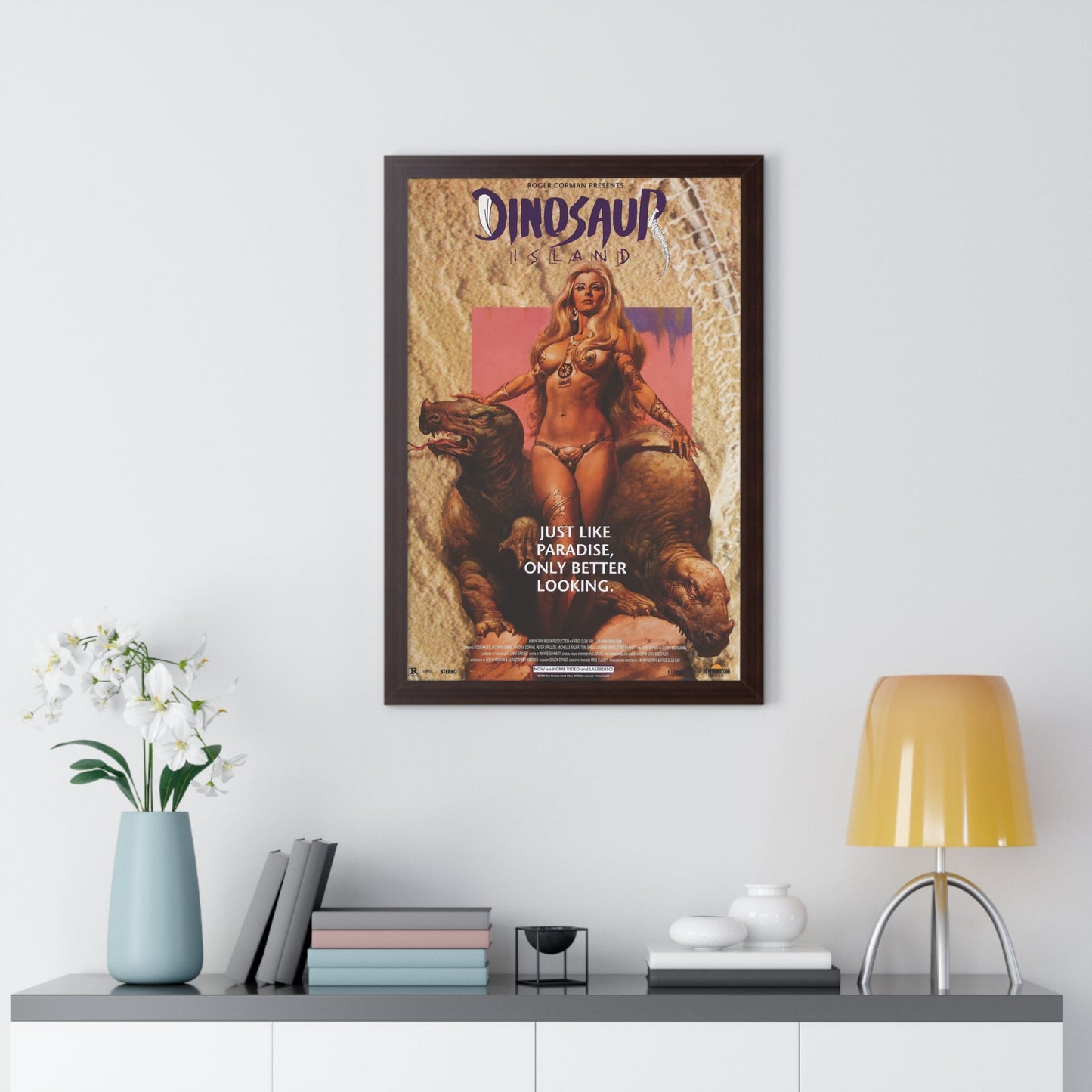 DINOSAUR ISLAND 1994 - Framed Movie Poster-The Sticker Space