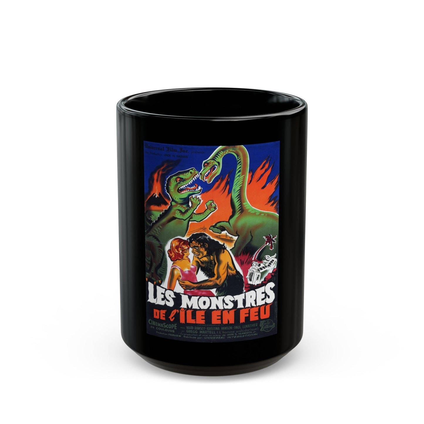 DINOSAURS (BELGIAN) 1980 Movie Poster - Black Coffee Mug-15oz-The Sticker Space