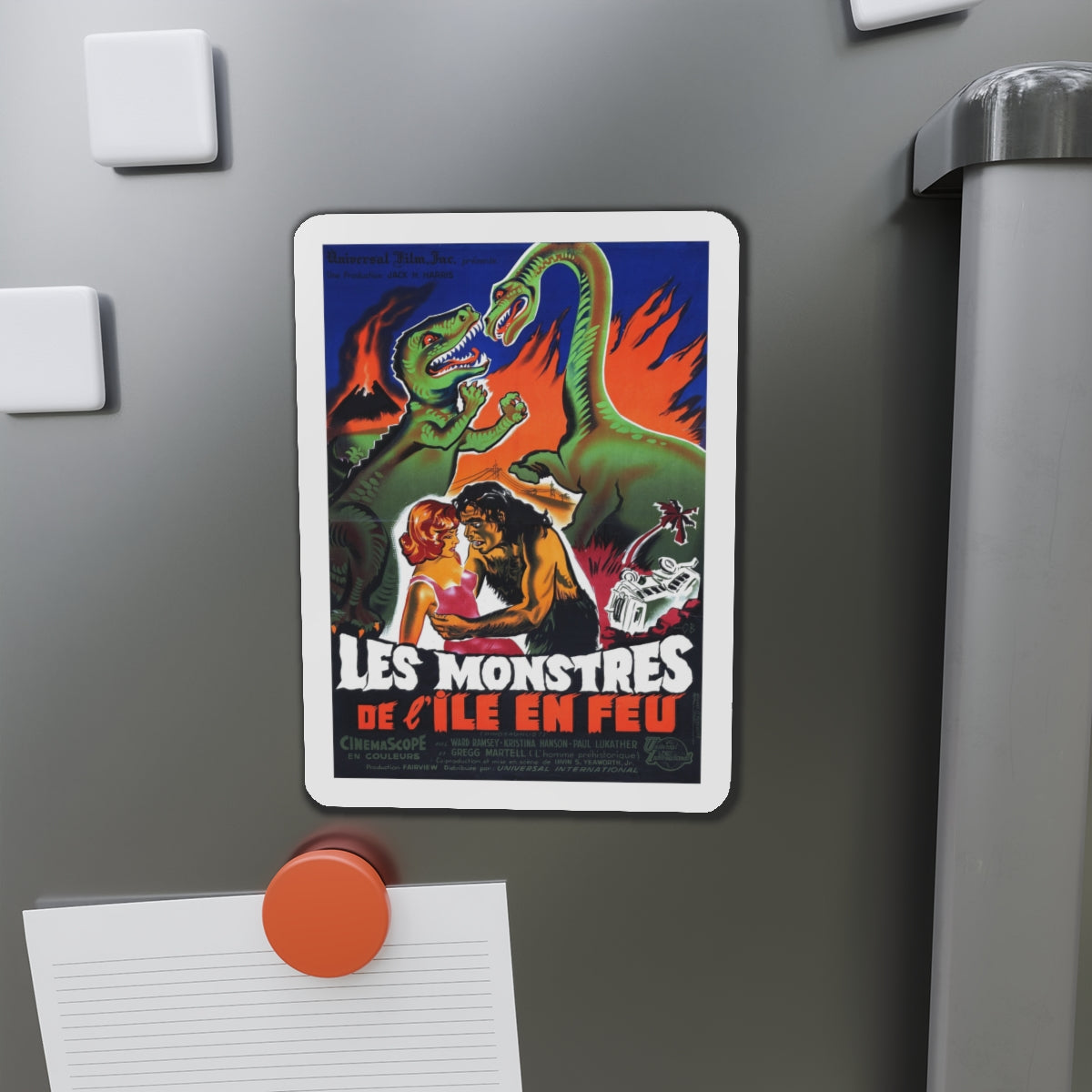 DINOSAURS (BELGIAN) 1980 Movie Poster - Die-Cut Magnet-The Sticker Space