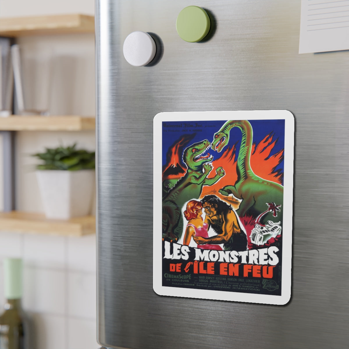 DINOSAURS (BELGIAN) 1980 Movie Poster - Die-Cut Magnet-The Sticker Space