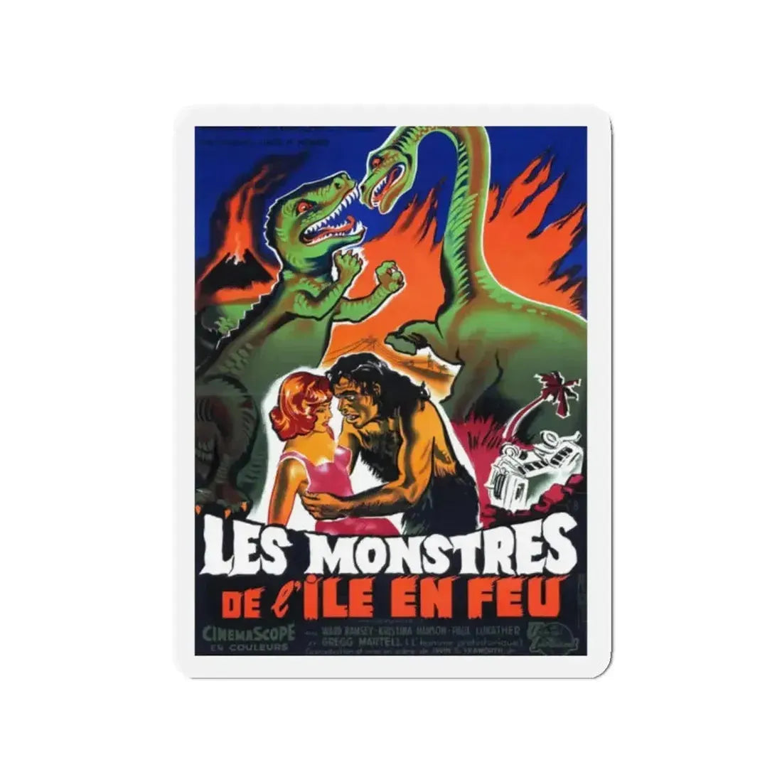 DINOSAURS (BELGIAN) 1980 Movie Poster - Refrigerator Magnet - The Sticker Space