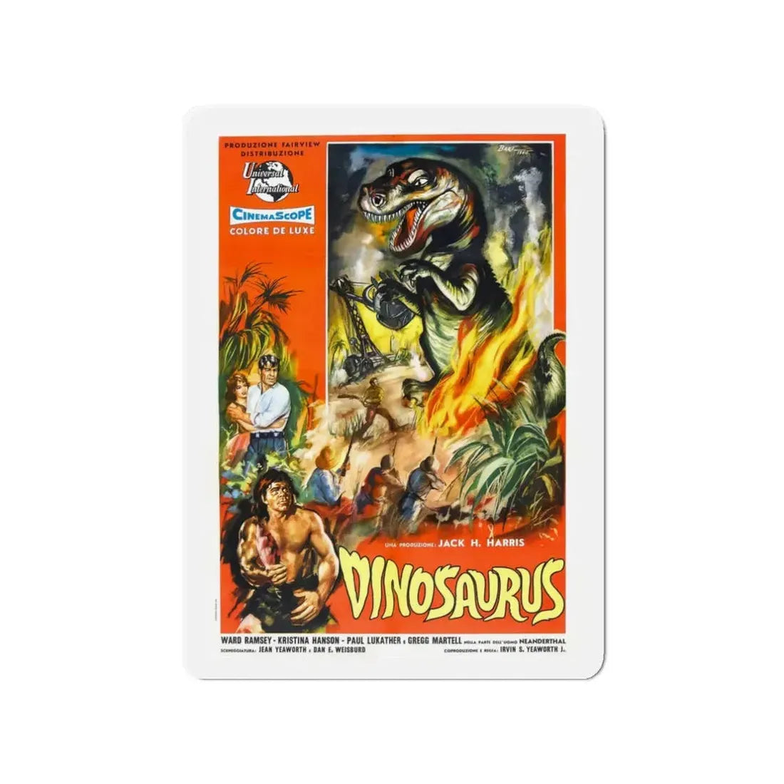 DINOSAURUS 1960 Movie Poster - Refrigerator Magnet 3 Inch - The Sticker Space