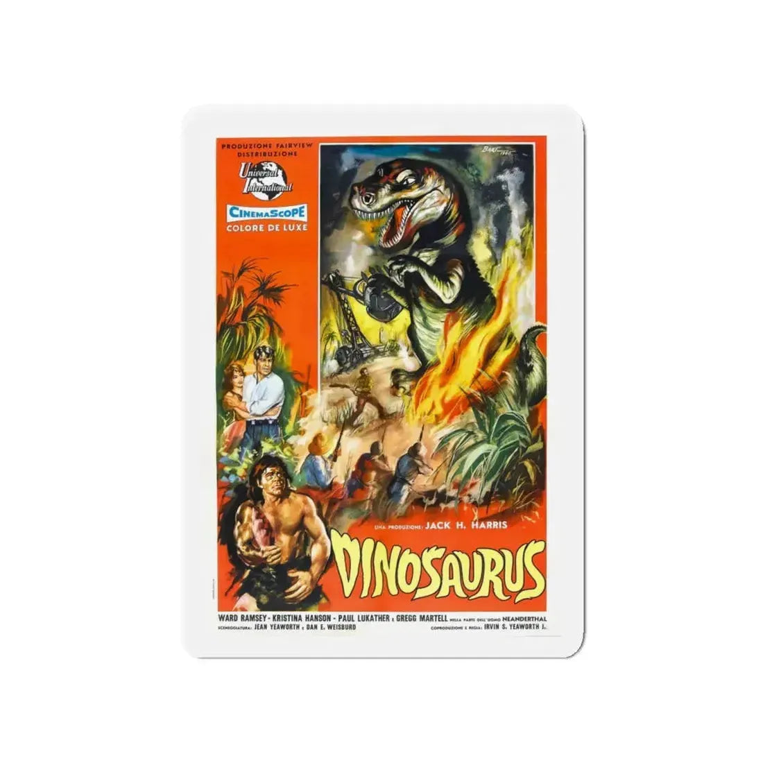 DINOSAURUS 1960 Movie Poster - Refrigerator Magnet 4 Inch - The Sticker Space