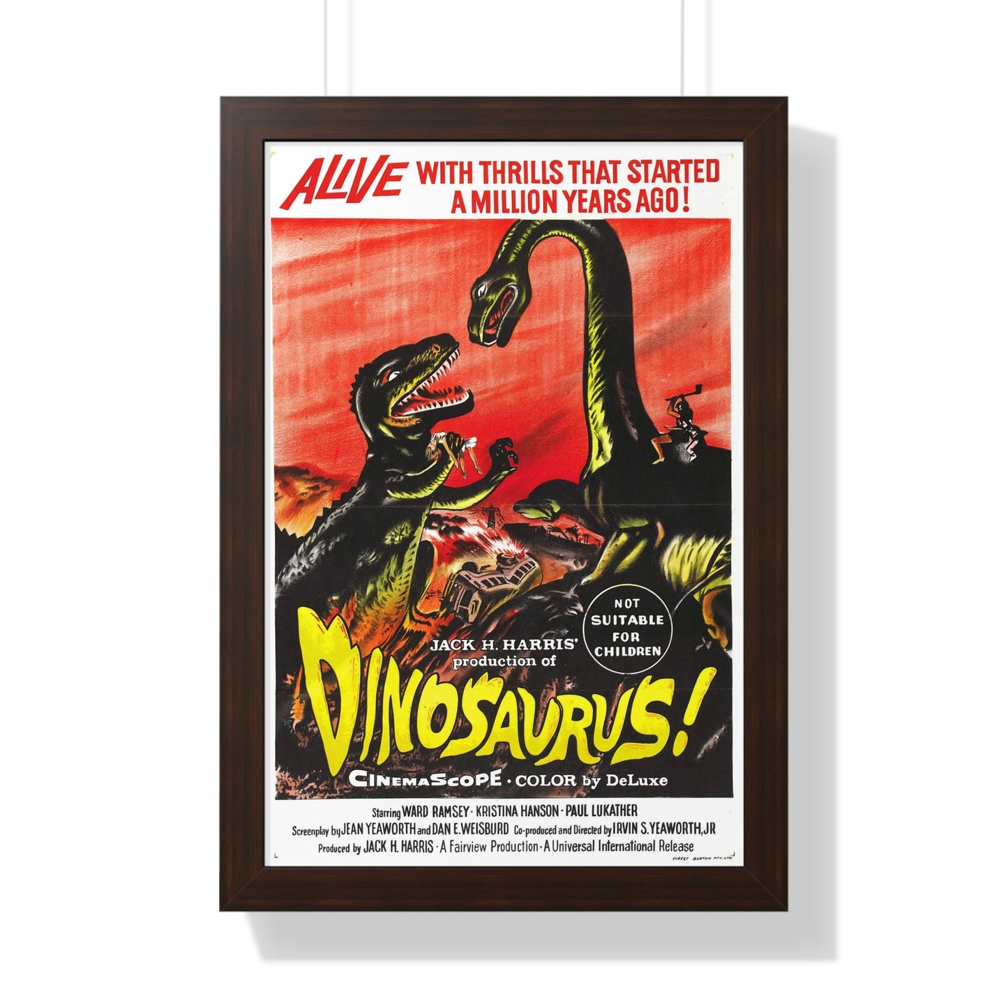 DINOSAURUS (2) 1960 - Framed Movie Poster-16″ x 24″-The Sticker Space