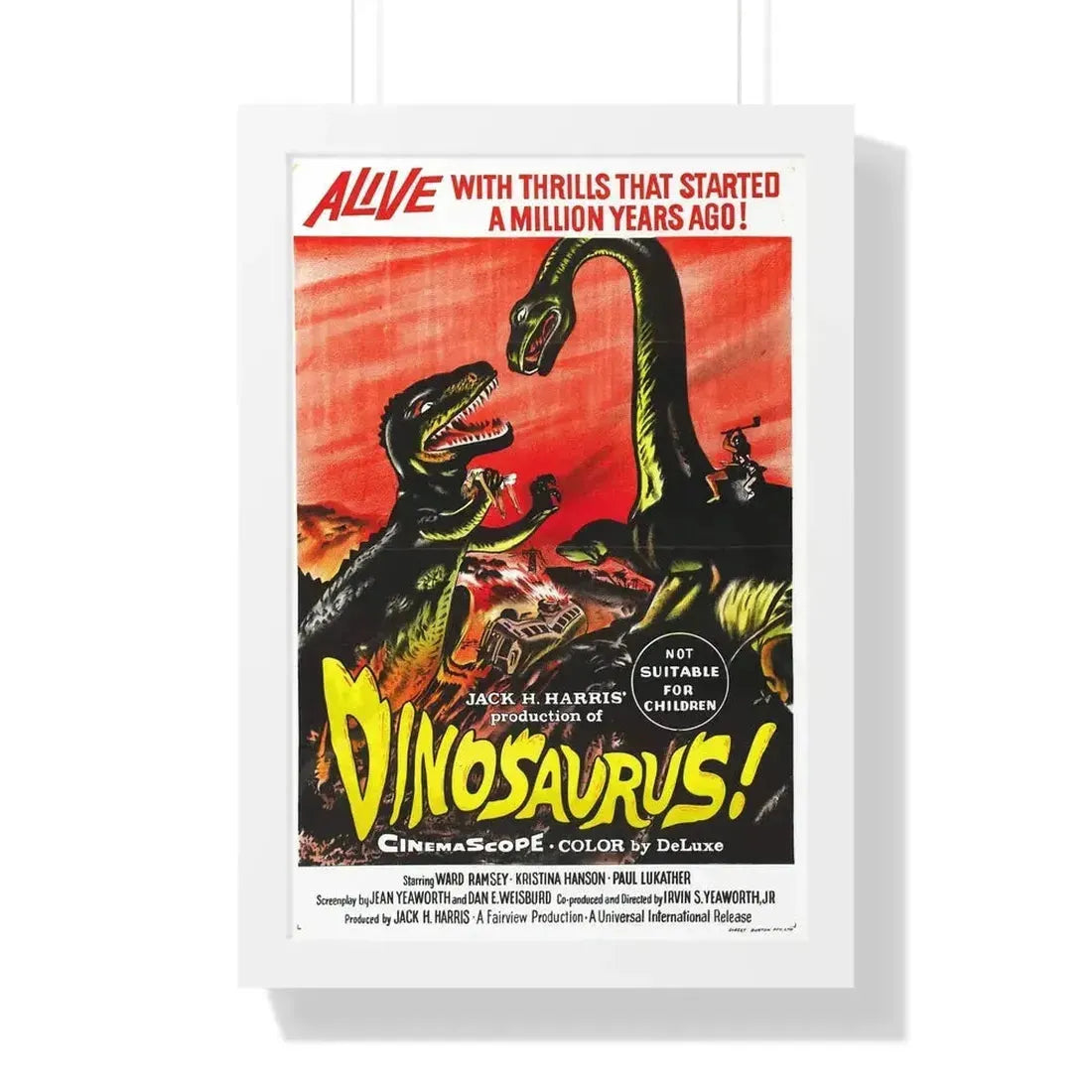 DINOSAURUS (2) 1960 - Framed Movie Poster - The Sticker Space