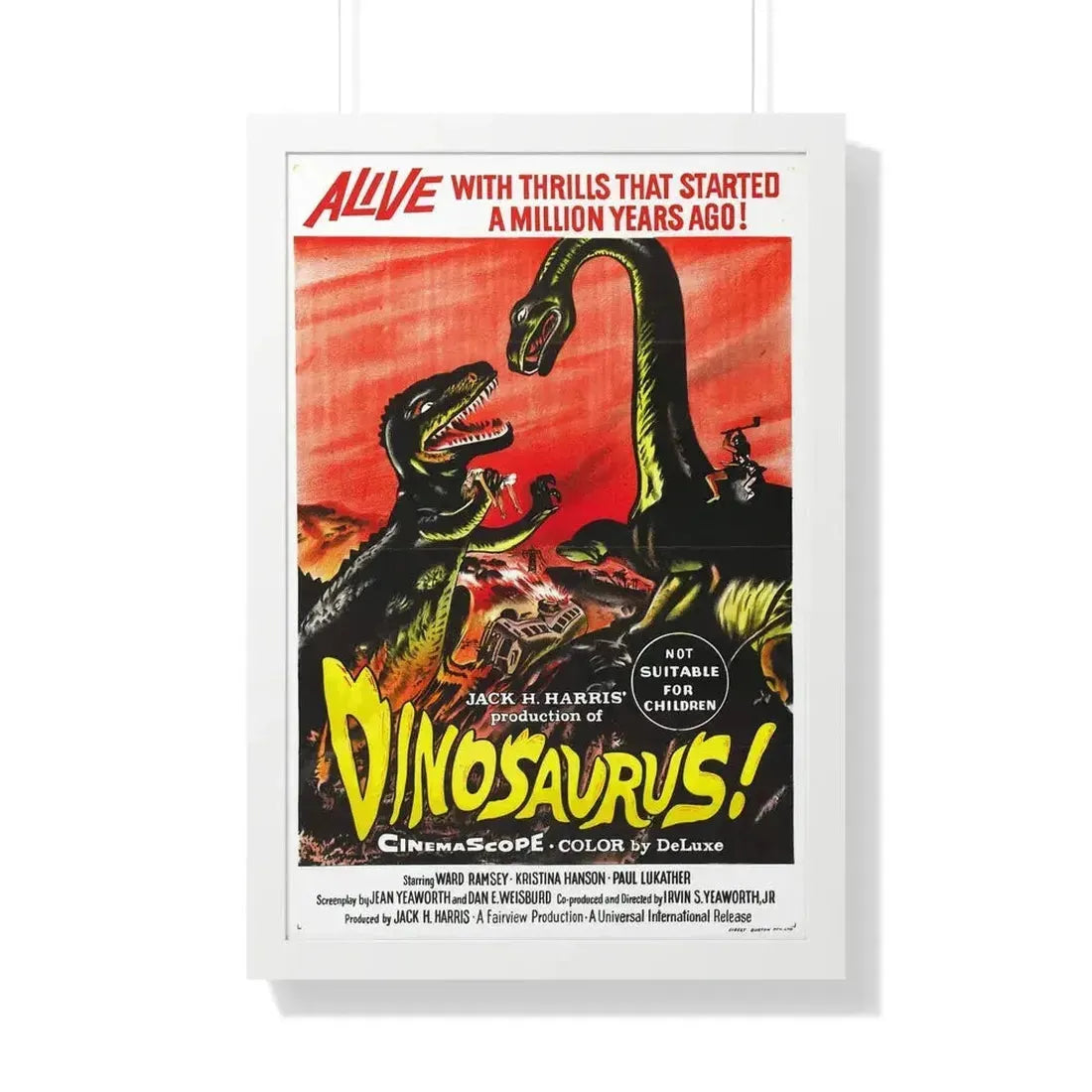 DINOSAURUS (2) 1960 - Framed Movie Poster - The Sticker Space