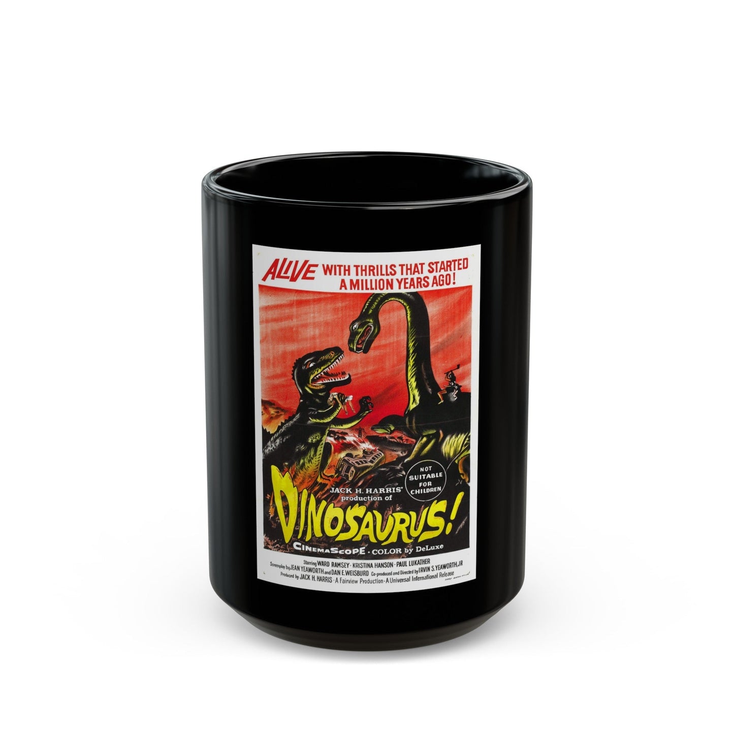 DINOSAURUS (2) 1960 Movie Poster - Black Coffee Mug-15oz-The Sticker Space