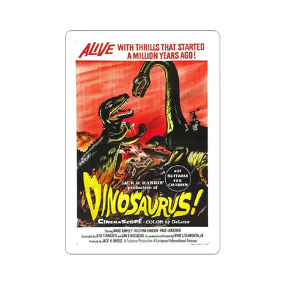DINOSAURUS (2) 1960 Movie Poster - STICKER Vinyl Kiss-Cut Decal 6 Inch White - The Sticker Space