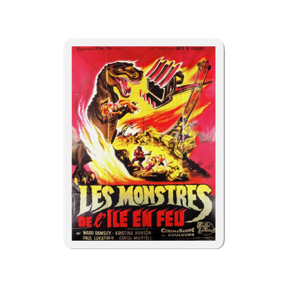 DINOSAURUS (FRENCH) 1960 Movie Poster - Die-Cut Magnet-3" x 3"-The Sticker Space