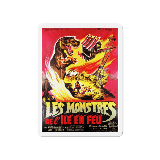 DINOSAURUS (FRENCH) 1960 Movie Poster - Die-Cut Magnet-6 × 6"-The Sticker Space