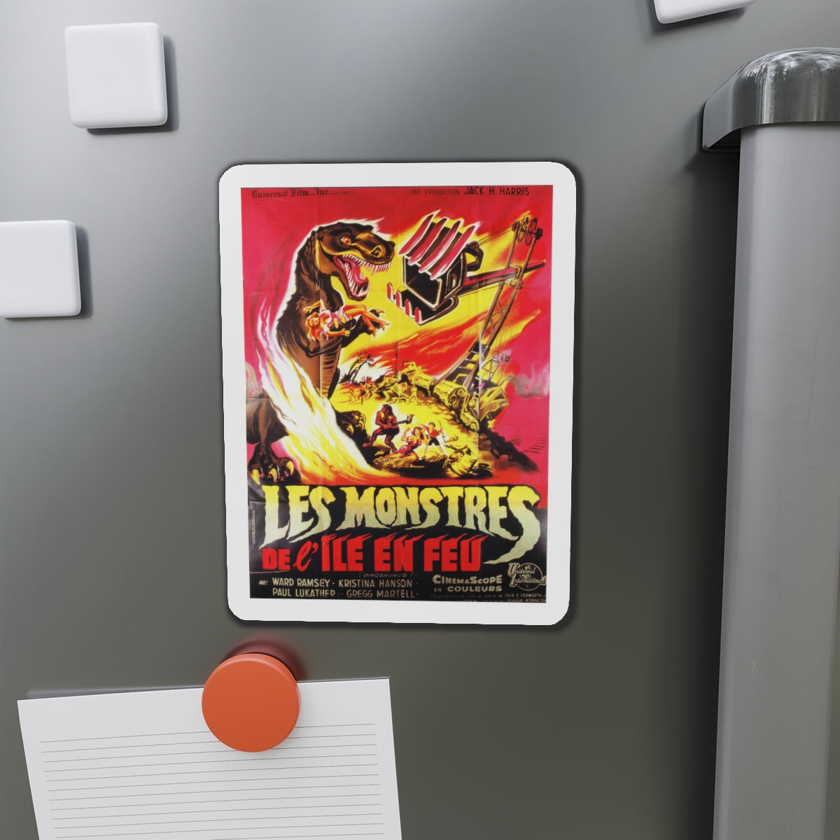 DINOSAURUS (FRENCH) 1960 Movie Poster - Die-Cut Magnet-The Sticker Space