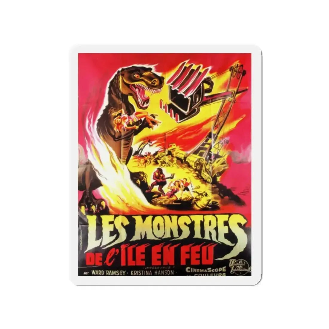DINOSAURUS (FRENCH) 1960 Movie Poster - Refrigerator Magnet - The Sticker Space
