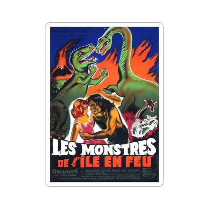 DINOSAURUS (FRENCH 2) 1960 Movie Poster - STICKER Vinyl Kiss-Cut Decal 6 Inch White - The Sticker Space