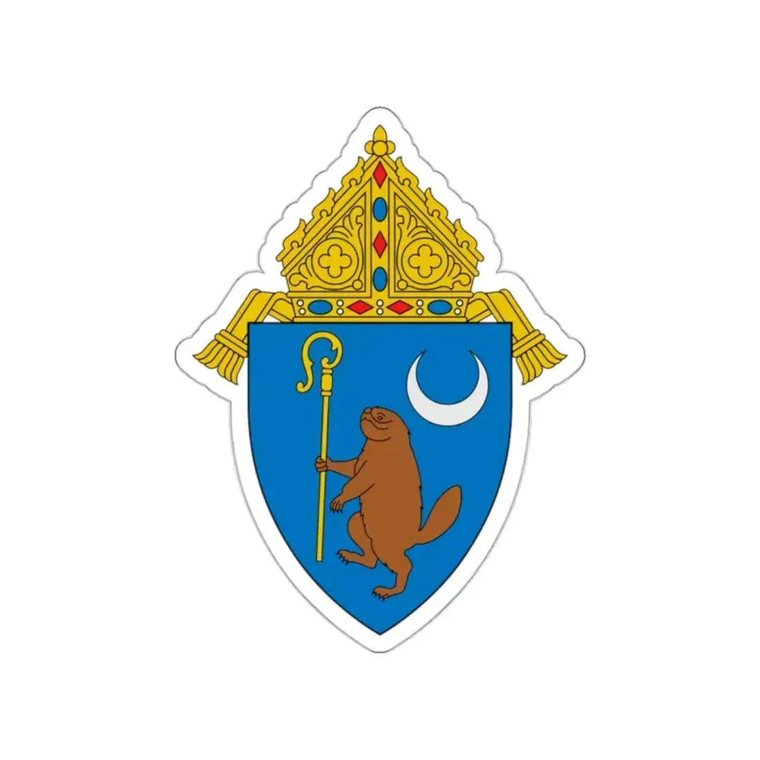 Diocese of Albany - STICKER Vinyl Die-Cut Decal White Die-Cut 2 Inch - The Sticker Space