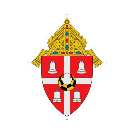 Diocese of Alexandria in Louisiana - STICKER Vinyl Kiss-Cut Decal 2 Inch White - The Sticker Space