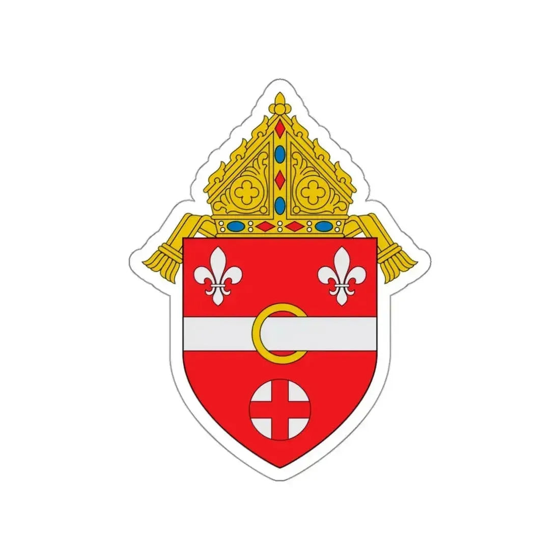 Diocese of Allentown - STICKER Vinyl Die-Cut Decal White Die-Cut 3 Inch - The Sticker Space