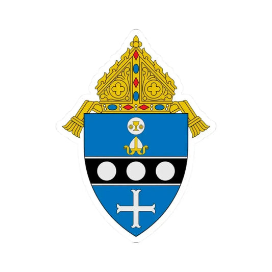 Diocese of Altoona Johnstown - STICKER Vinyl Kiss-Cut Decal 2 Inch White - The Sticker Space