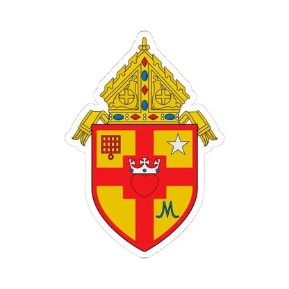 Diocese of Amarillo, TX - STICKER Vinyl Kiss-Cut Decal 4 Inch White - The Sticker Space
