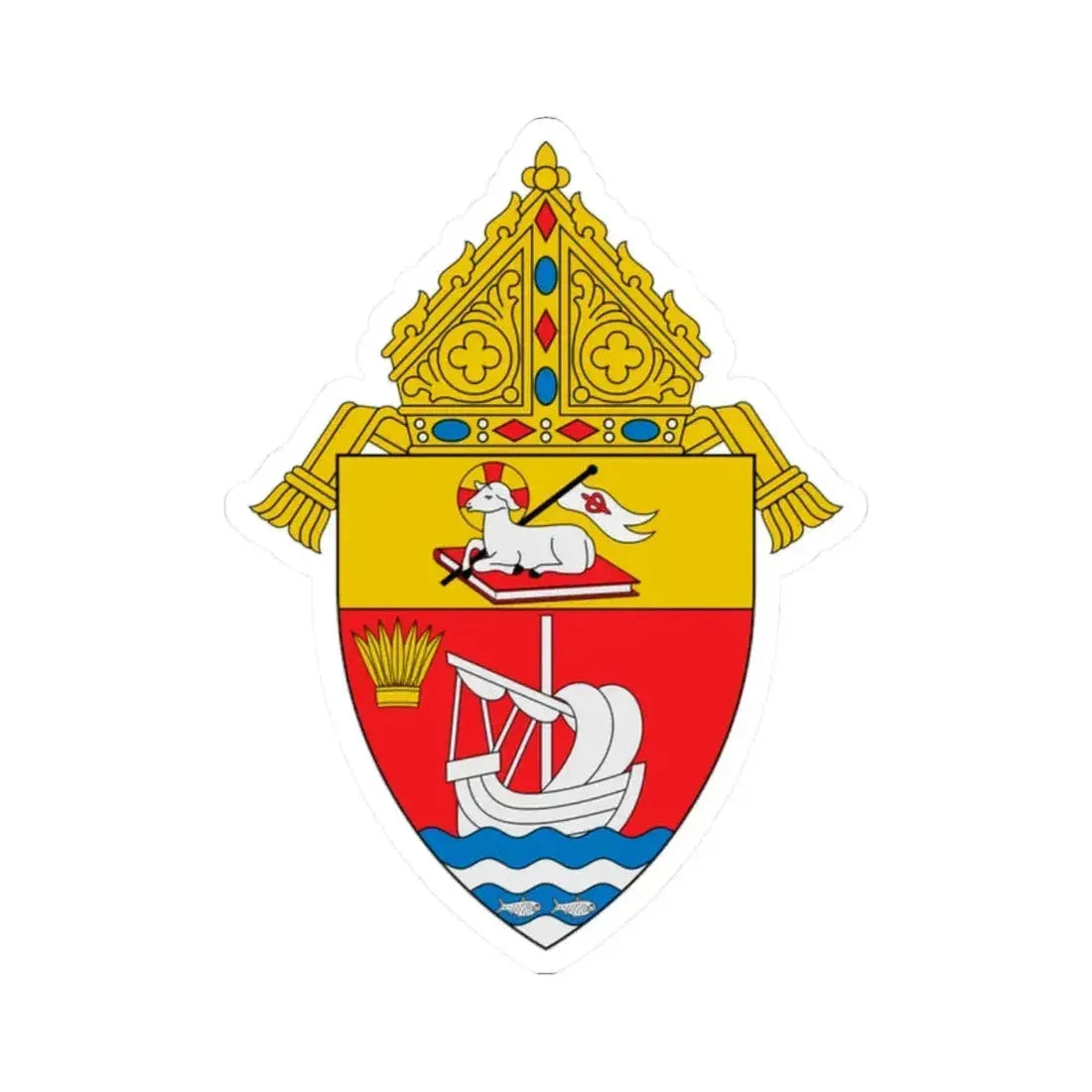 Diocese of Arecibo - STICKER Vinyl Kiss-Cut Decal 2 Inch White - The Sticker Space