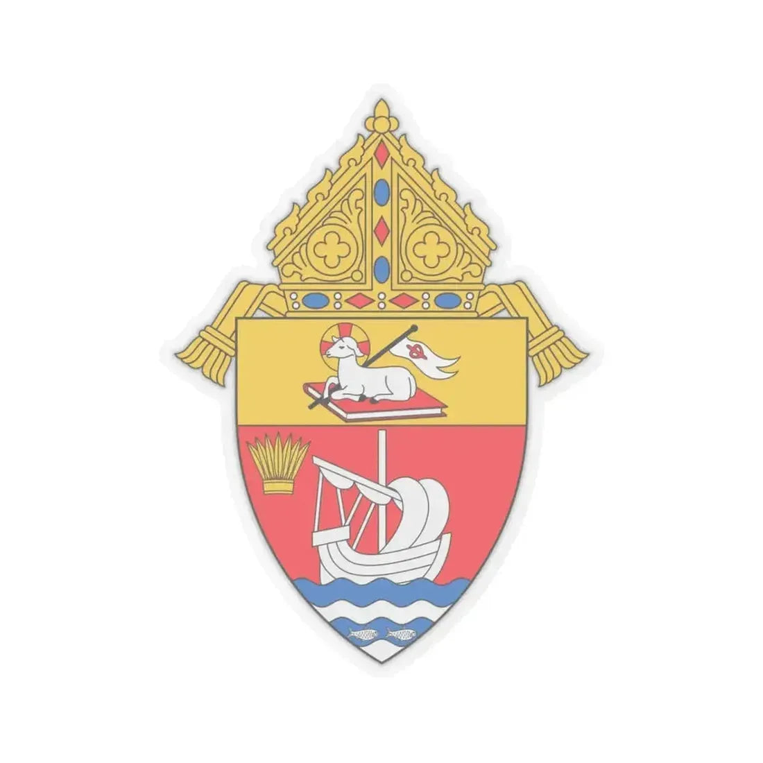 Diocese of Arecibo - STICKER Vinyl Kiss-Cut Decal 3 Inch Transparent - The Sticker Space