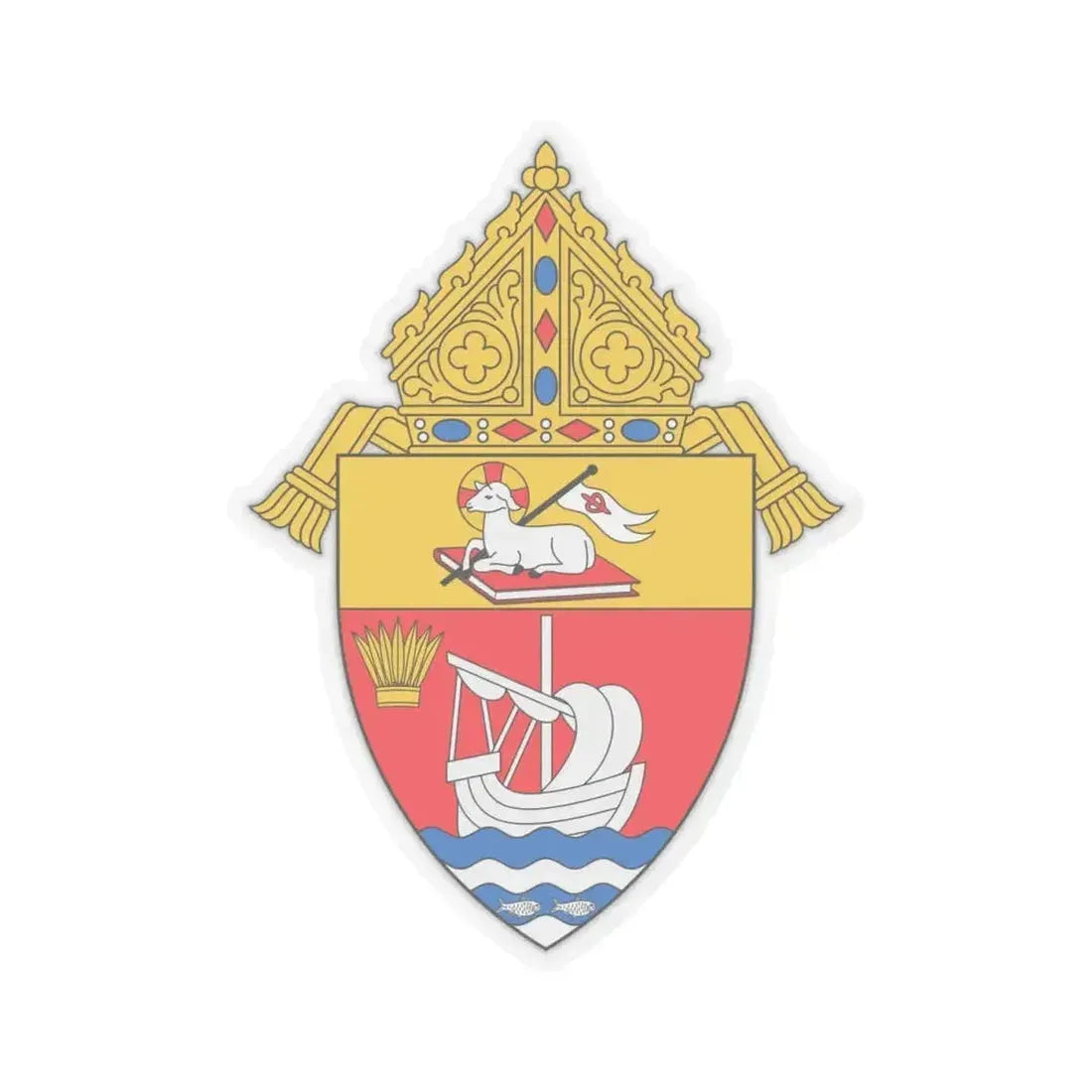 Diocese of Arecibo - STICKER Vinyl Kiss-Cut Decal 4 Inch Transparent - The Sticker Space