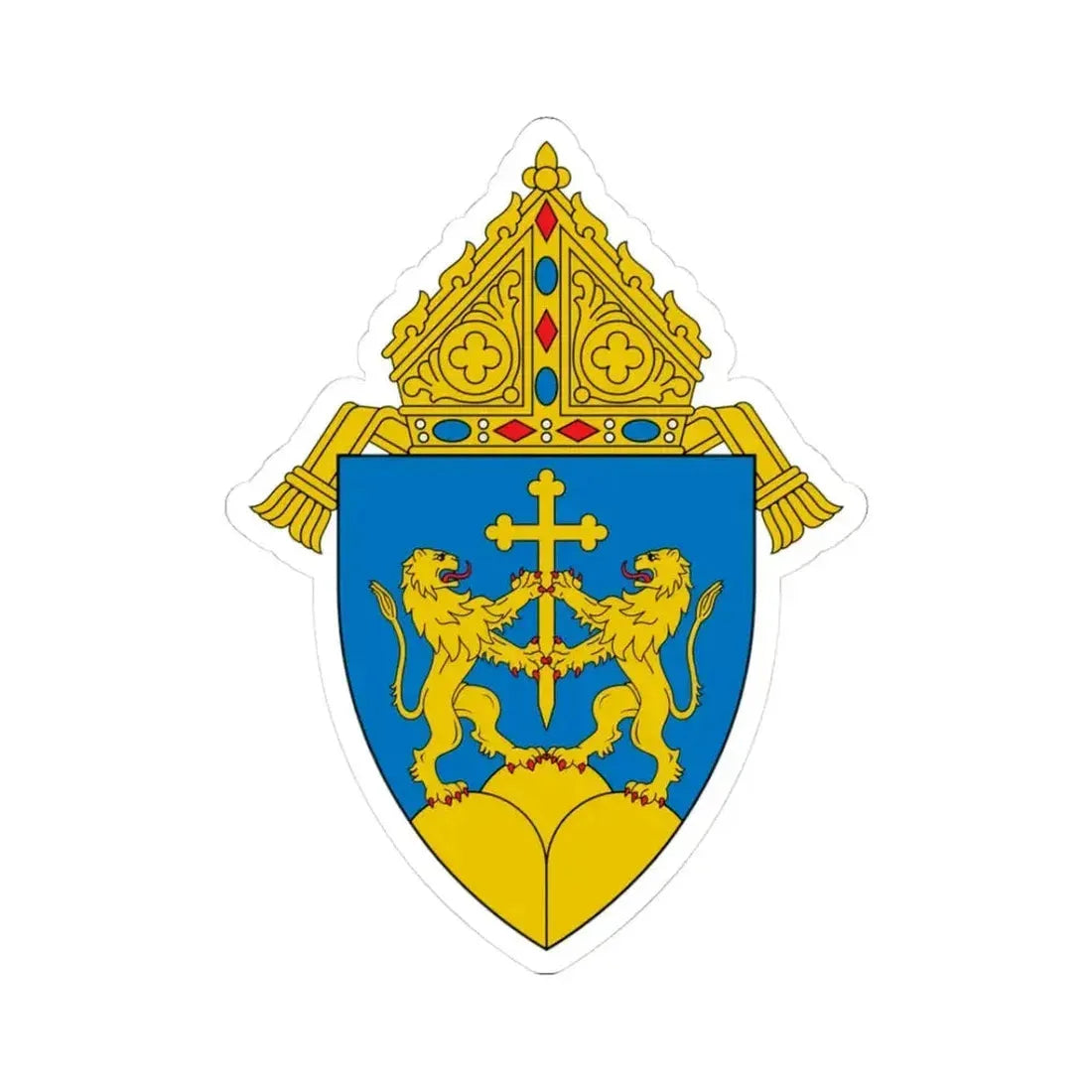 Diocese of Baker - STICKER Vinyl Kiss-Cut Decal 3 Inch White - The Sticker Space