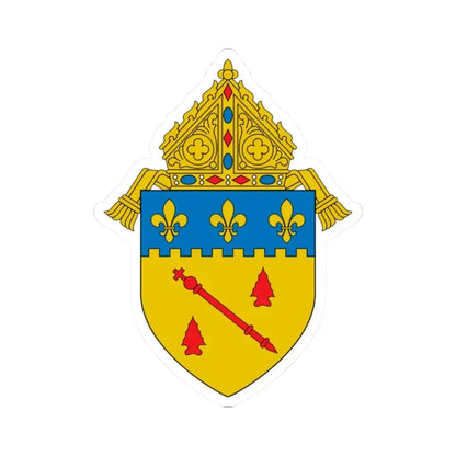 Diocese of Baton Rouge, LA 2 - STICKER Vinyl Kiss-Cut Decal 2 Inch White - The Sticker Space
