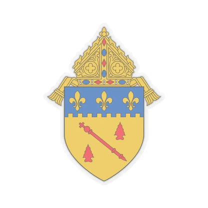 Diocese of Baton Rouge, LA 2 - STICKER Vinyl Kiss-Cut Decal 3 Inch Transparent - The Sticker Space