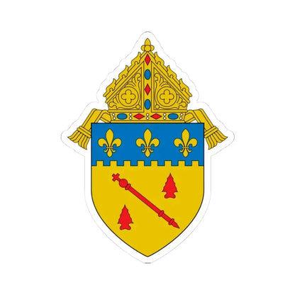 Diocese of Baton Rouge, LA 2 - STICKER Vinyl Kiss-Cut Decal 3 Inch White - The Sticker Space