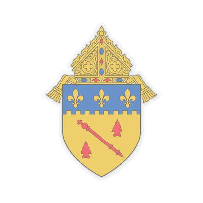Diocese of Baton Rouge, LA 2 - STICKER Vinyl Kiss-Cut Decal 4 Inch Transparent - The Sticker Space