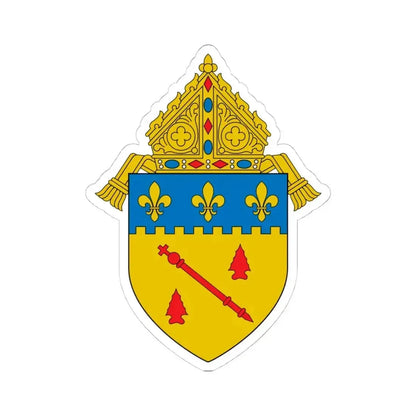 Diocese of Baton Rouge, LA 2 - STICKER Vinyl Kiss-Cut Decal 4 Inch White - The Sticker Space