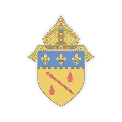 Diocese of Baton Rouge, LA 2 - STICKER Vinyl Kiss-Cut Decal 6 Inch Transparent - The Sticker Space