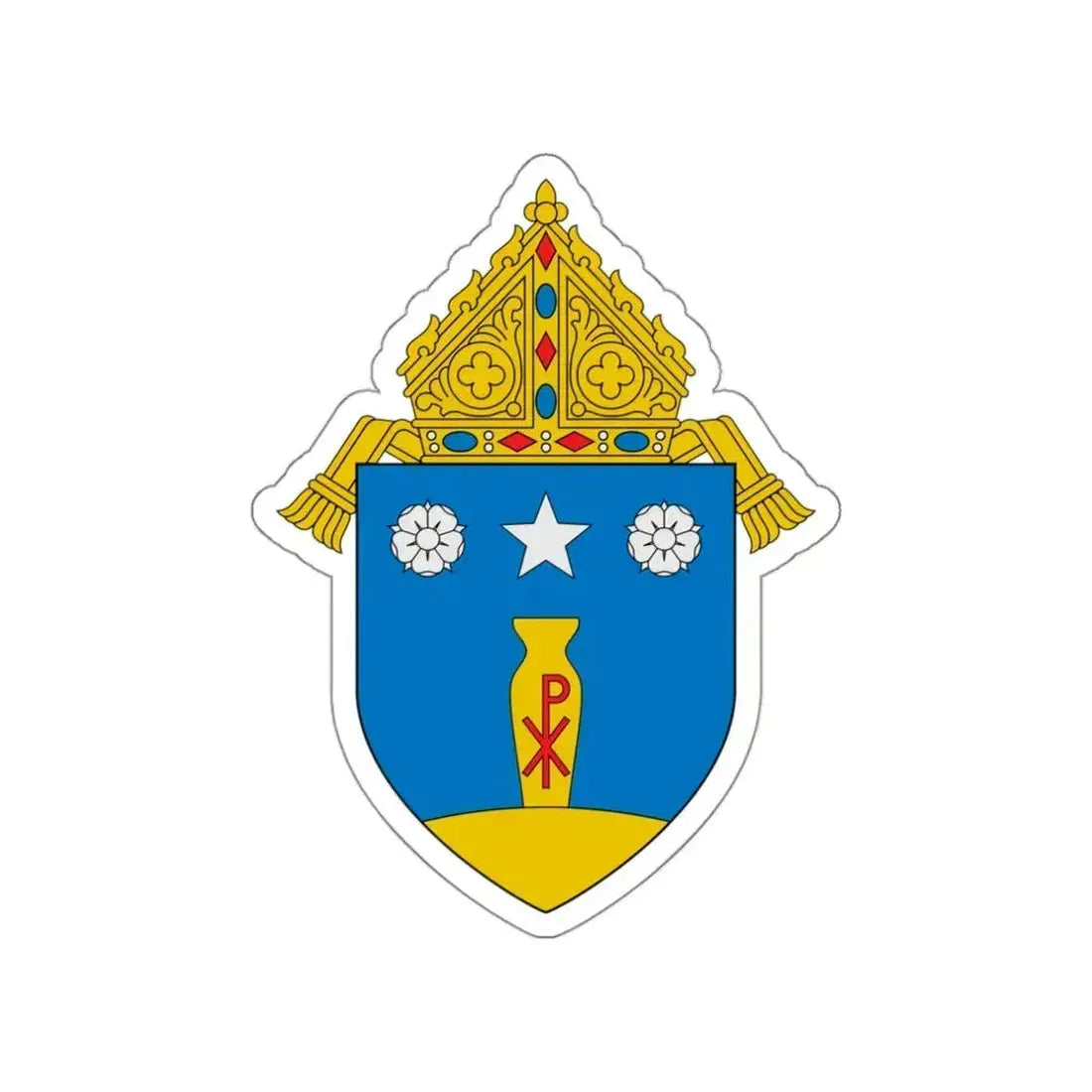 Diocese of Beaumont - STICKER Vinyl Die-Cut Decal White Die-Cut 3 Inch - The Sticker Space