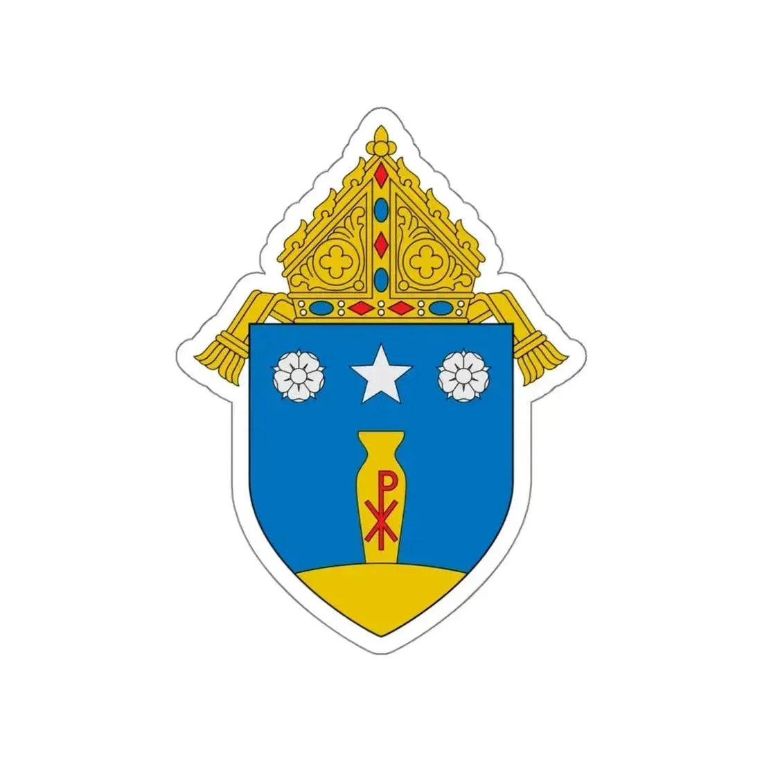 Diocese of Beaumont - STICKER Vinyl Die-Cut Decal White Die-Cut 4 Inch - The Sticker Space