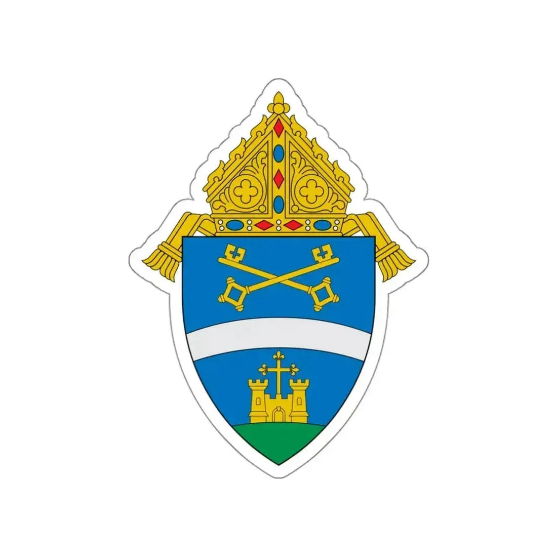 Diocese of Belleville - STICKER Vinyl Die-Cut Decal White Die-Cut 3 Inch - The Sticker Space