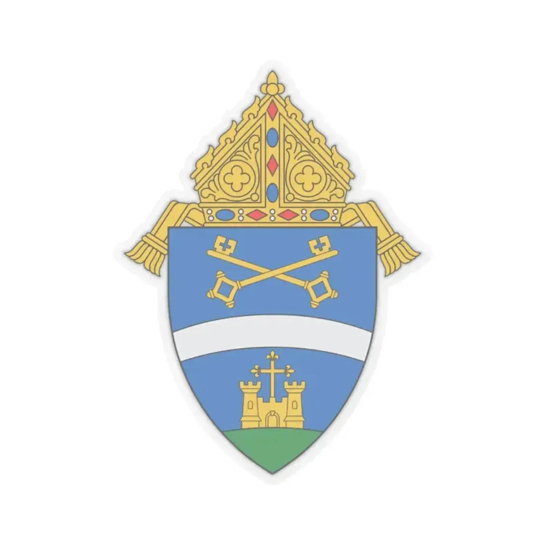 Diocese of Belleville - STICKER Vinyl Kiss-Cut Decal 2 Inch Transparent - The Sticker Space