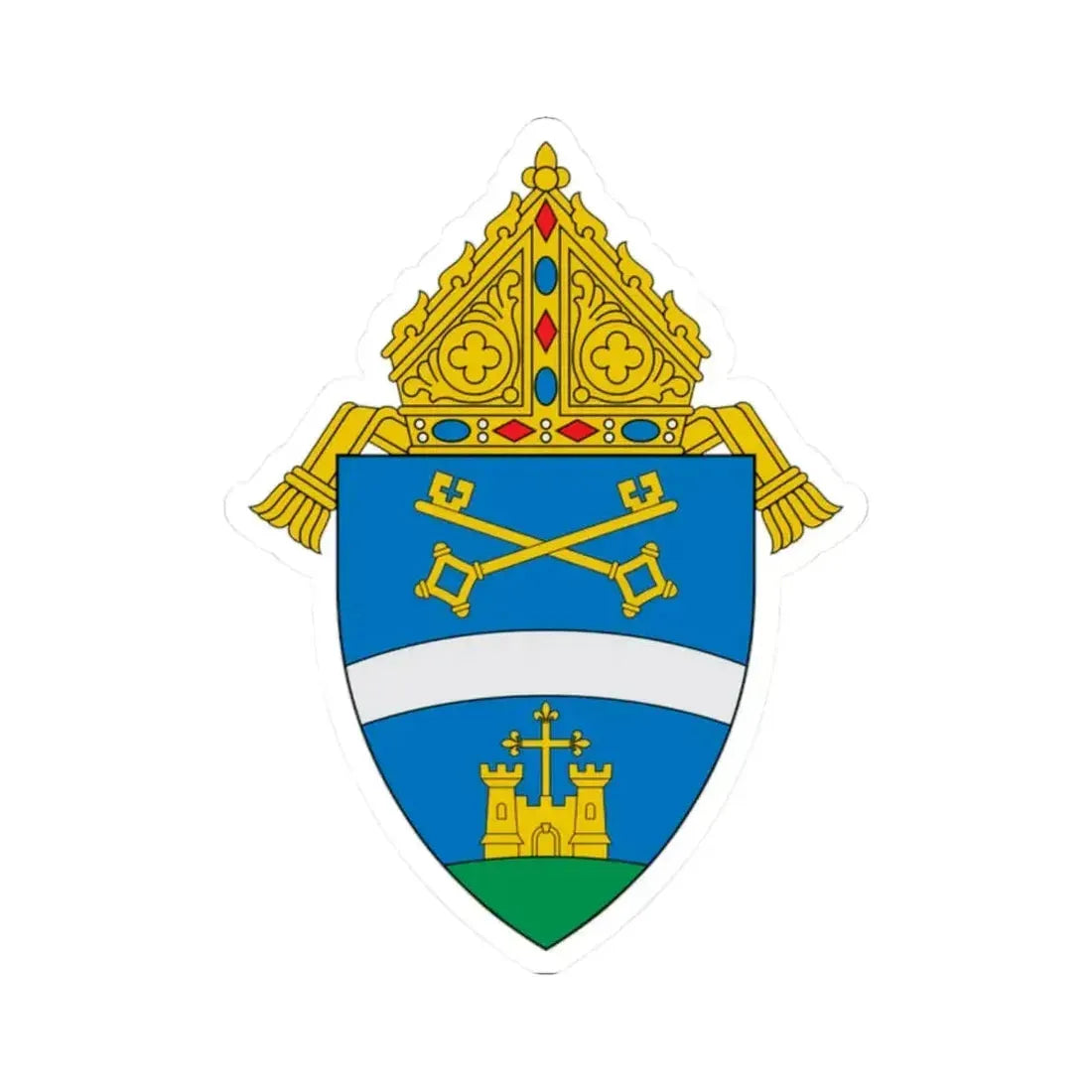 Diocese of Belleville - STICKER Vinyl Kiss-Cut Decal 2 Inch White - The Sticker Space