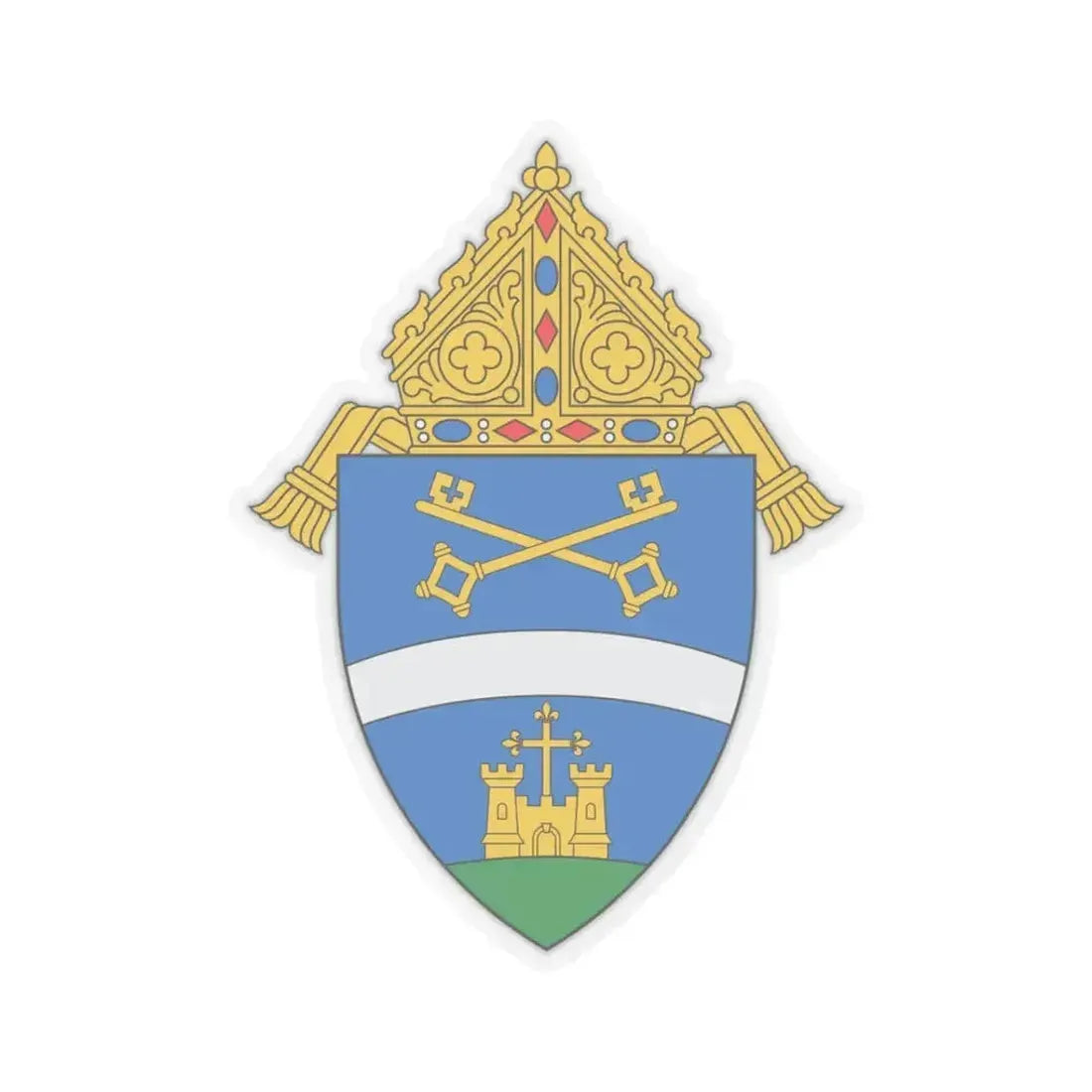 Diocese of Belleville - STICKER Vinyl Kiss-Cut Decal 3 Inch Transparent - The Sticker Space