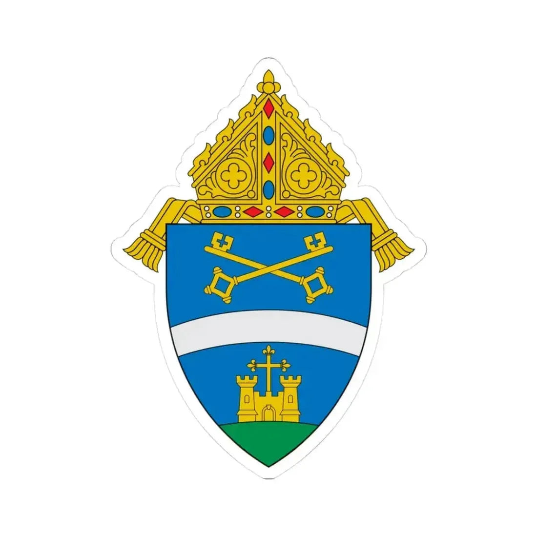 Diocese of Belleville - STICKER Vinyl Kiss-Cut Decal 3 Inch White - The Sticker Space