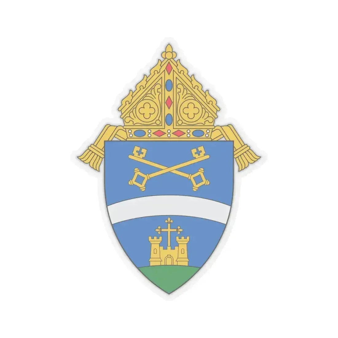 Diocese of Belleville - STICKER Vinyl Kiss-Cut Decal 4 Inch Transparent - The Sticker Space