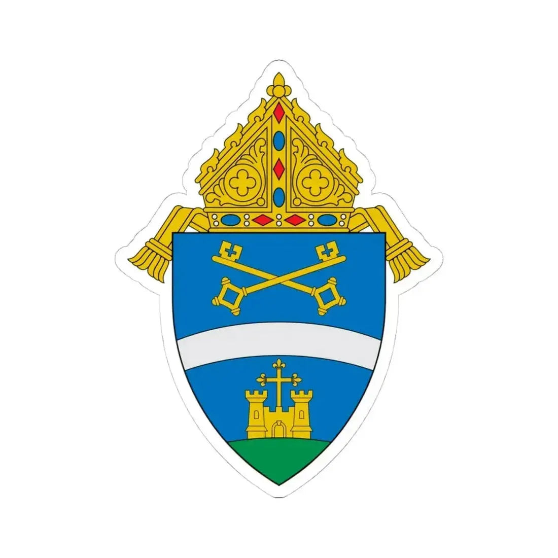 Diocese of Belleville - STICKER Vinyl Kiss-Cut Decal 4 Inch White - The Sticker Space