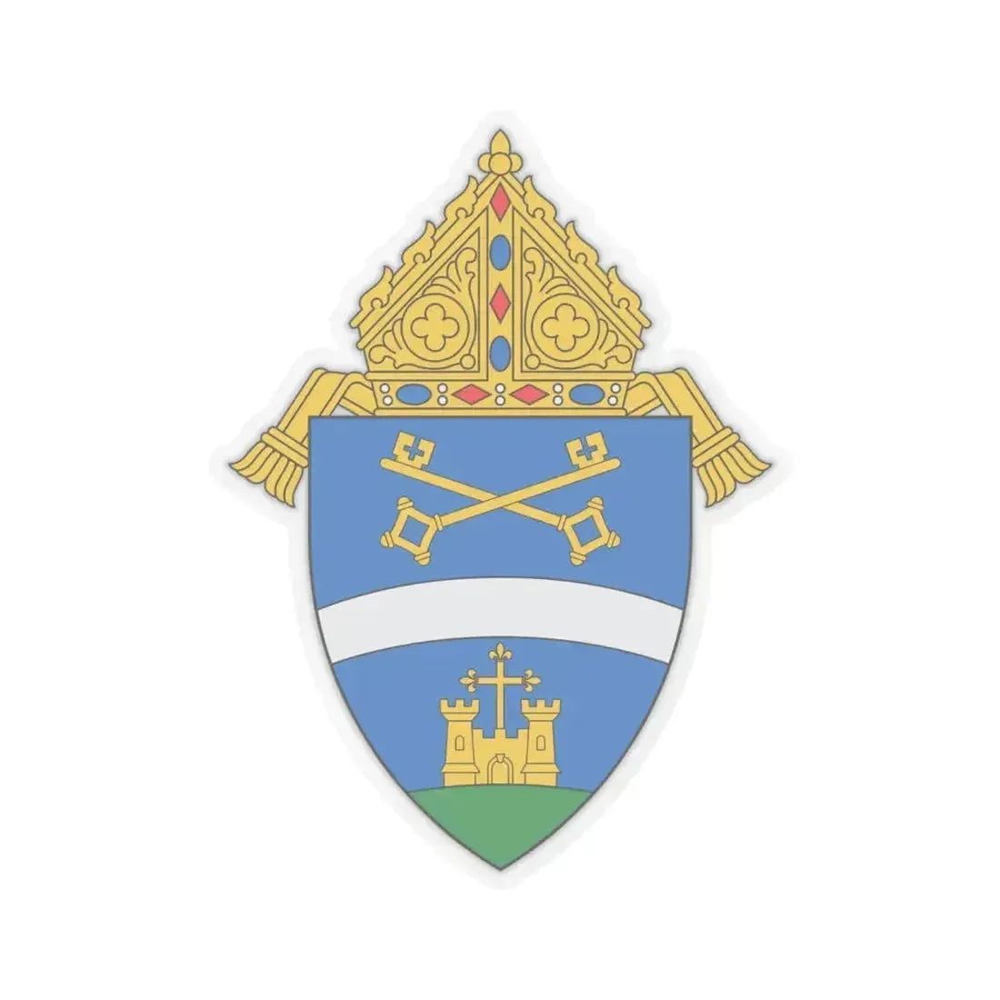 Diocese of Belleville - STICKER Vinyl Kiss-Cut Decal 6 Inch Transparent - The Sticker Space