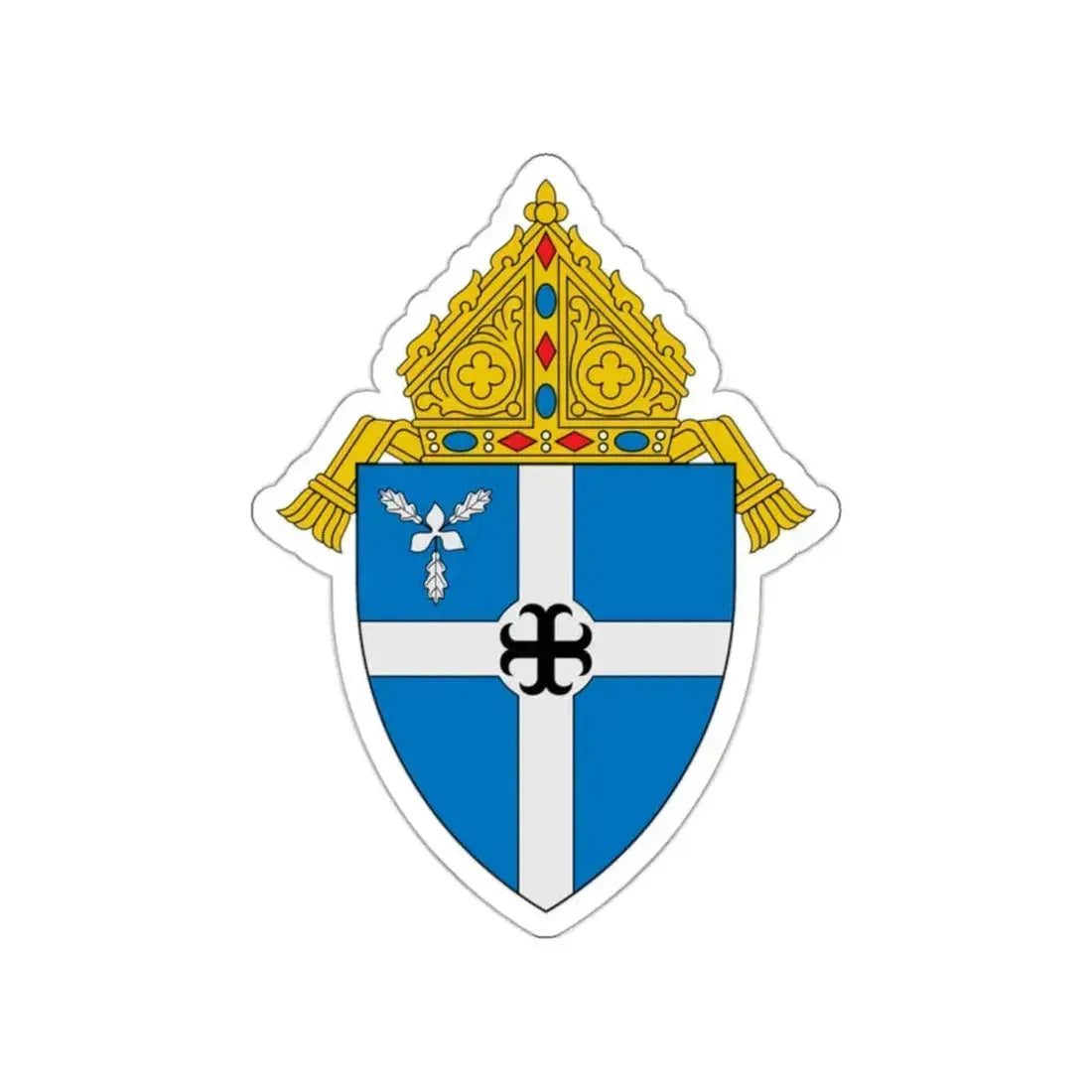 Diocese of Bismarck - STICKER Vinyl Die-Cut Decal White Die-Cut 2 Inch - The Sticker Space