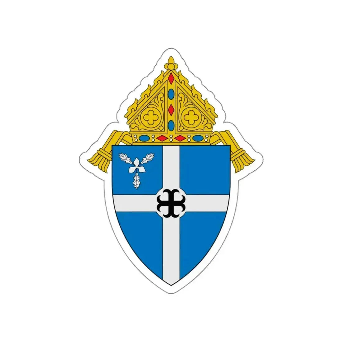 Diocese of Bismarck - STICKER Vinyl Die-Cut Decal White Die-Cut 3 Inch - The Sticker Space