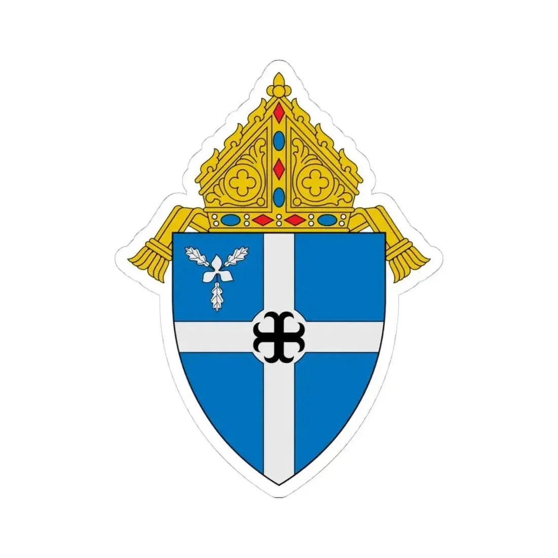 Diocese of Bismarck - STICKER Vinyl Kiss-Cut Decal 4 Inch White - The Sticker Space
