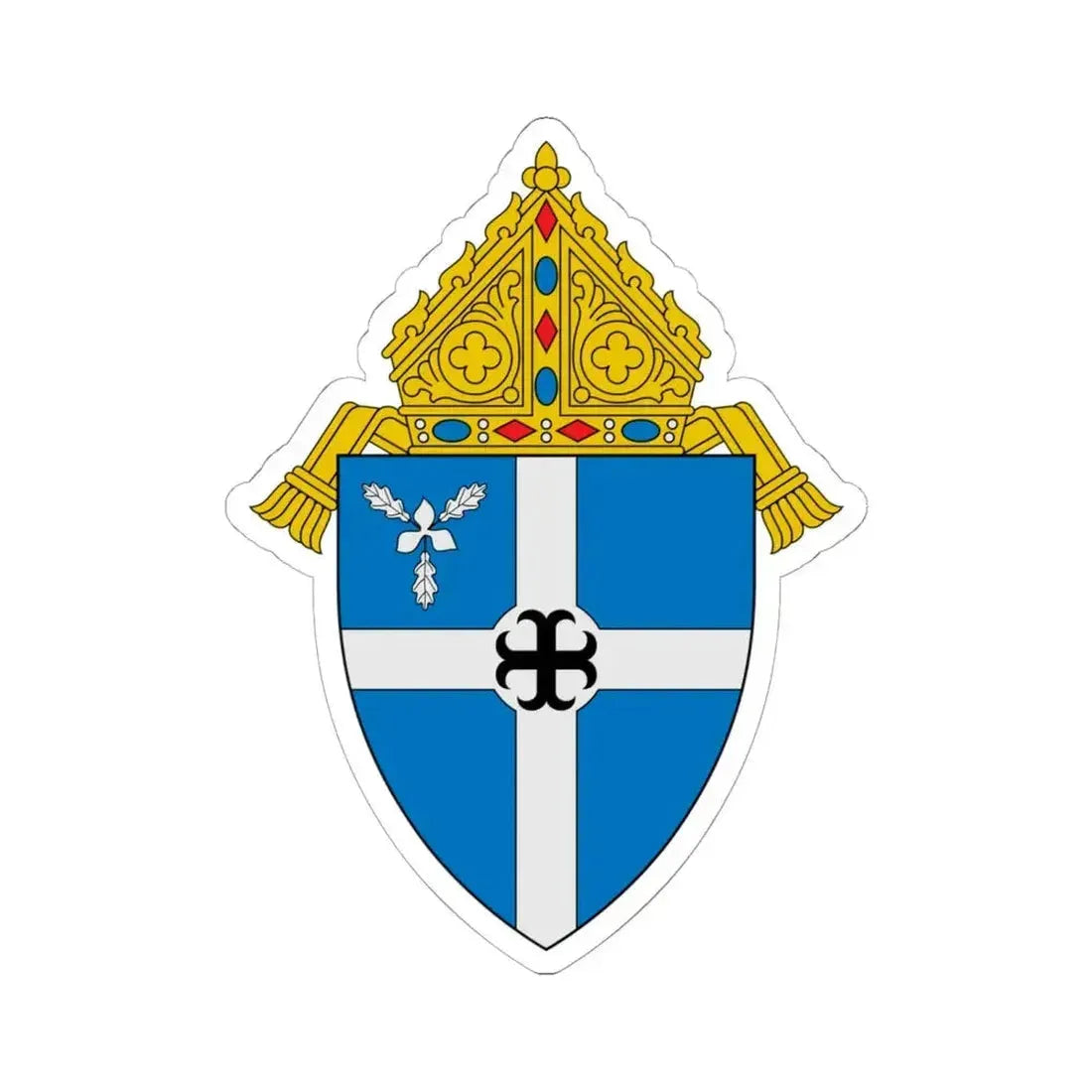 Diocese of Bismarck - STICKER Vinyl Kiss-Cut Decal 6 Inch White - The Sticker Space