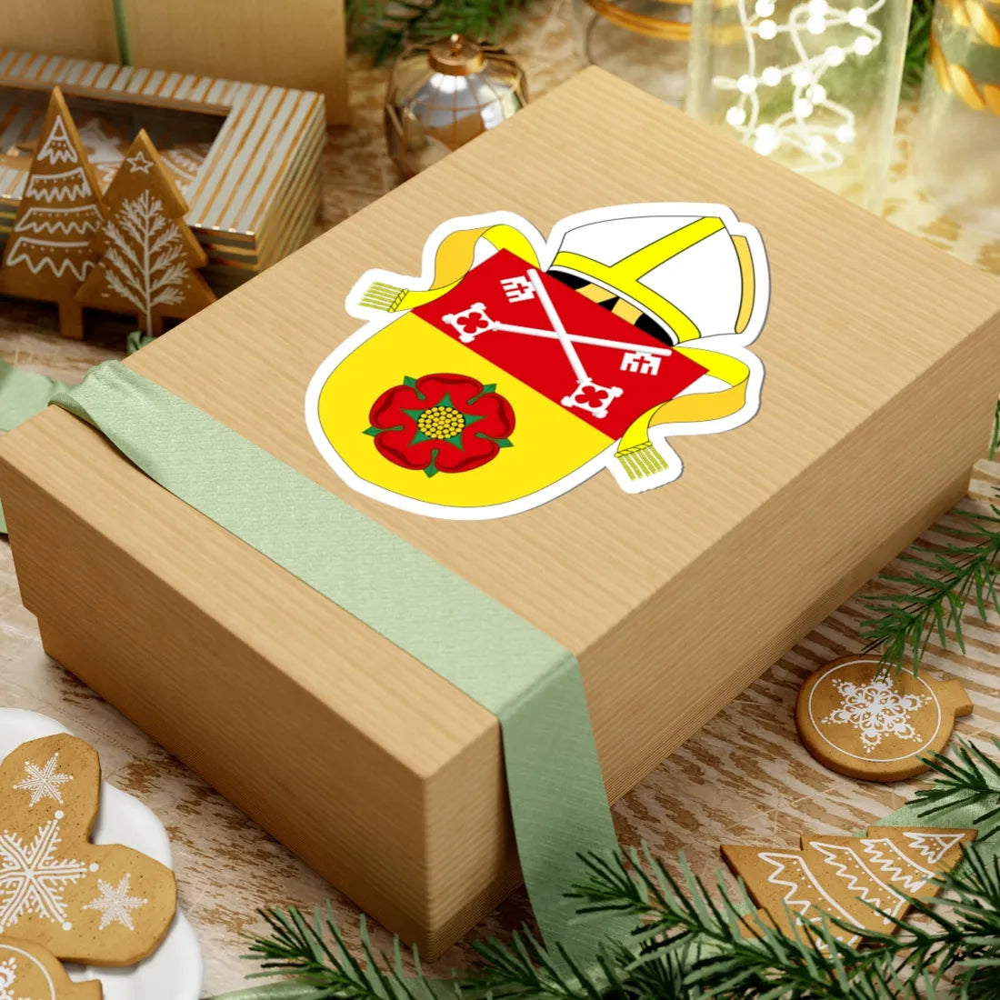 Diocese of Blackburn arms (England) (Coat of Arms) STICKER Vinyl Kiss-Cut Decal - The Sticker Space